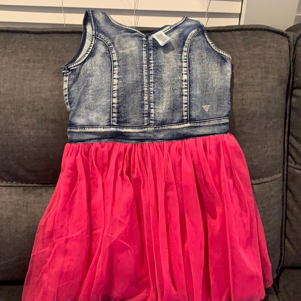Girls gently used guess dress in size 14